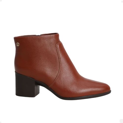Bota Feminina Cano Curto Em Couro Matrrom Bottero