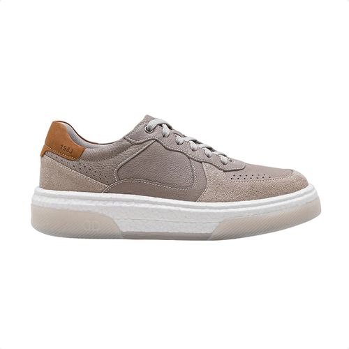 Sapatênis Masculino Democrata Denim Beat Cinza
