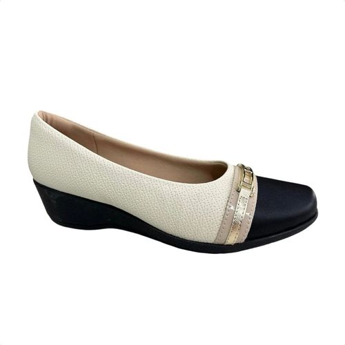Sapato Feminino Anabela Piccadilly Branco