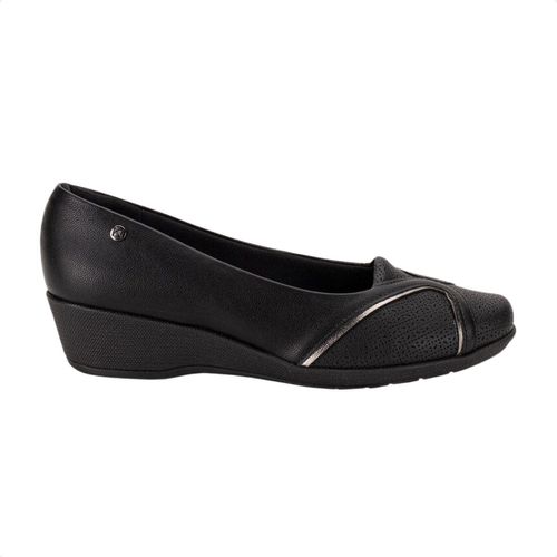 Sapato Femiinino Anabela Piccadilly Preto