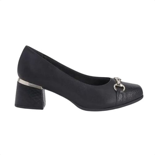 Sapato Feminino Salto Médio Grosso Piccadilly Preto