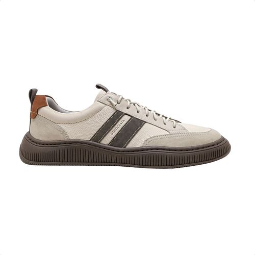Sapatênis Masculino Democrata Denim Vibe Creme