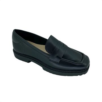 Sapato Feminino Mocassim Moleca Em Napa Preto