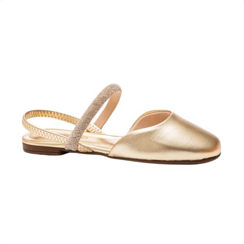 Sapato Slingback Feminino Beira Rio Dourado