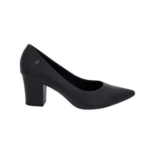 Sapato Feminino Salto Médio Grosso Usaflex  Preto