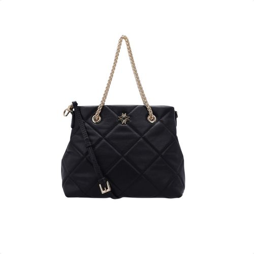 Bolsa Tote Média Saara Preta Luz Da Lua