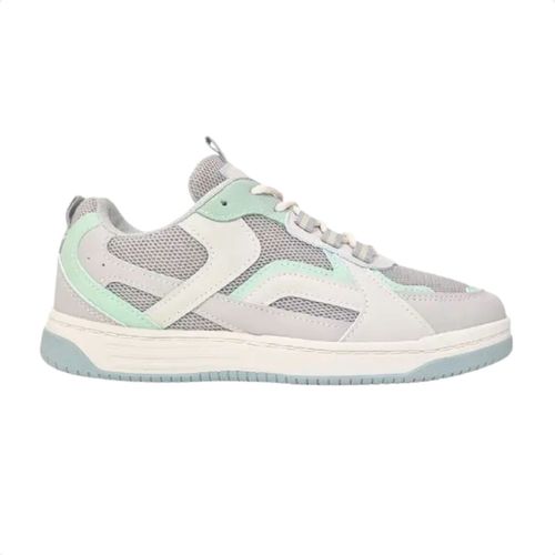 Tênis Moda Feminino Ramarim Cinza E Verde