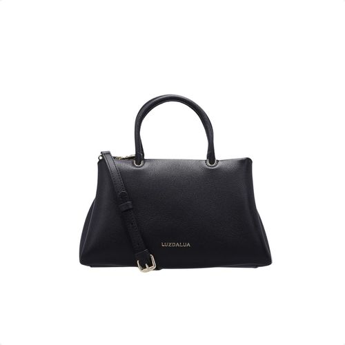 Bolsa Transversal Tote Média Saara Preta Luz Da Lua
