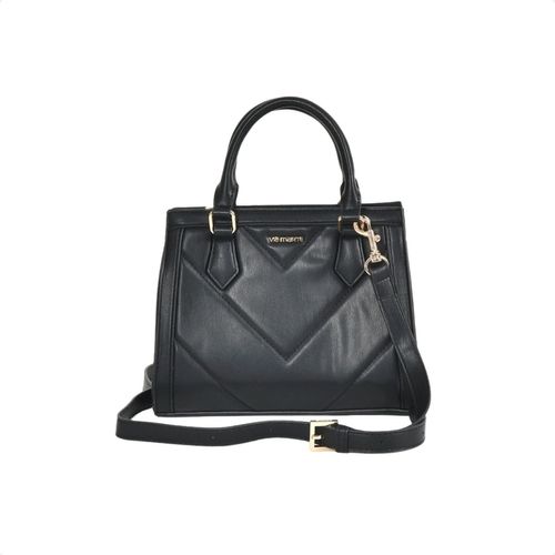 Bolsa Feminina Tote Em Matelassê Via Marte Preta