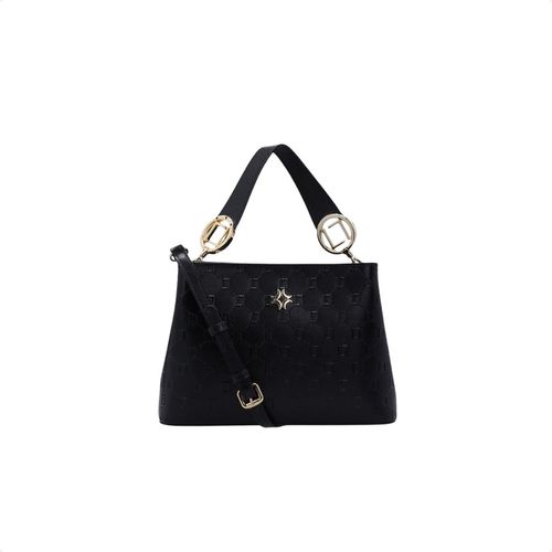 Bolsa Tiracolo Tote Média Lux Luz Da Lua Preta