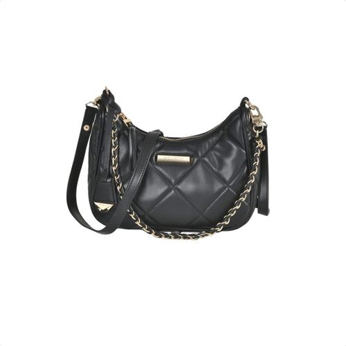 Bolsa Média Feminina De Ombro Via Marte Preta