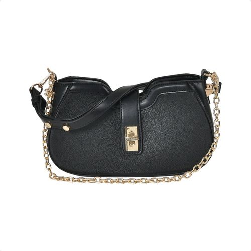 Bolsa Feminina De Ombro Via Marte Preta