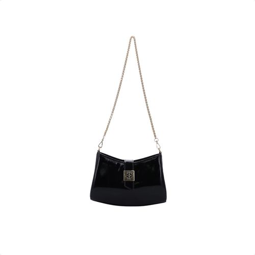 Bolsa Transversal Pequena Murano Luz Da Lua Preta