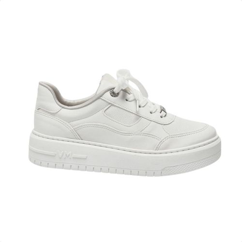 Tênis Moda Feminino Em Napa Via Marte Branco