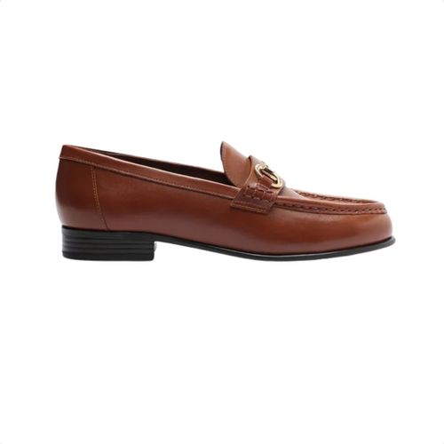 Sapato Feminino Mocassim Tira Bridão Arezzo Marrom
