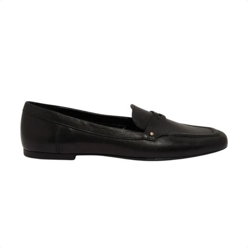 Sapato Feminino Mocassim Em Couro Santa Lolla Preto
