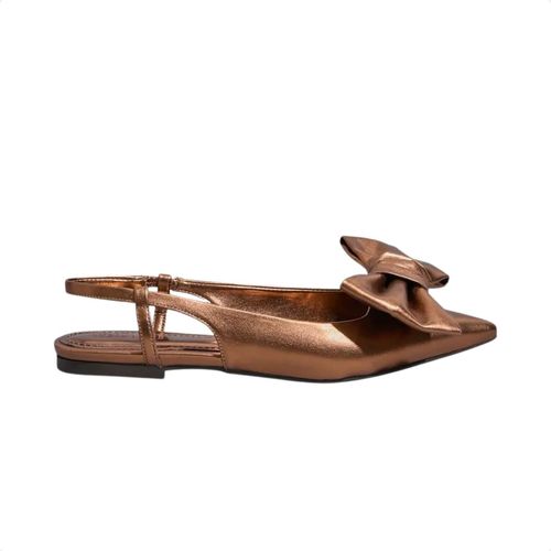 Sapato Feminino Slingback Santa Lolla Bronze