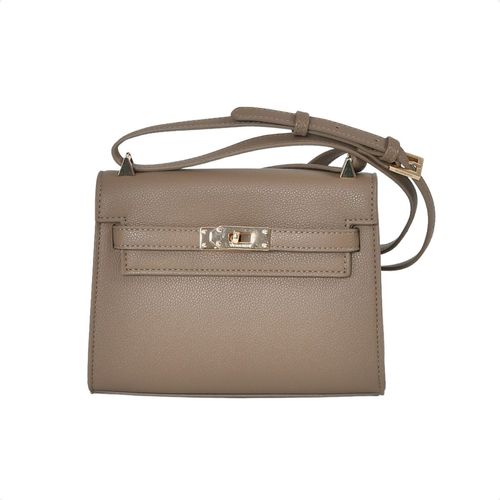 Bolsa Feminina Tote Em Couro Sintético Via Marte Bege