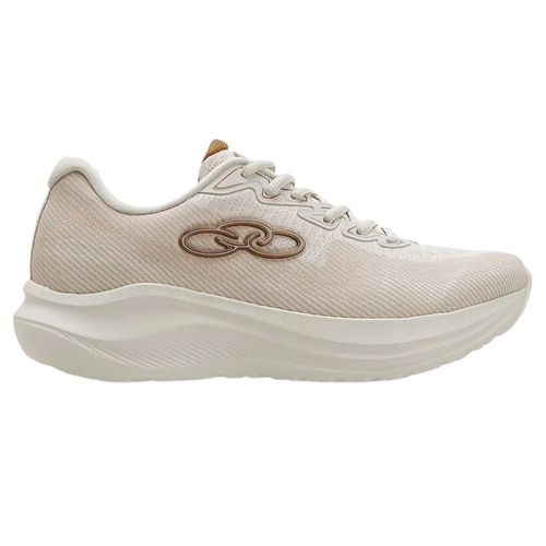 Tenis Running Feminino Sagaz Bege Olympikus