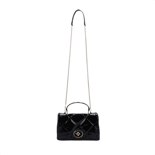 Bolsa Feminina Satchel Pequena Luz Da Lua Preta