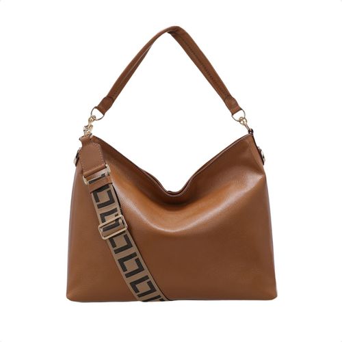 Bolsa Feminina Hobo Grande Luz Da Lua Caramelo