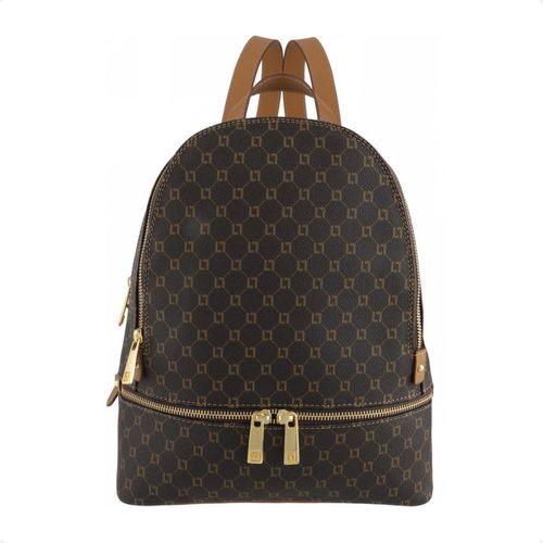 Mochila Feminina Luz Da Lua Monograma Mocca