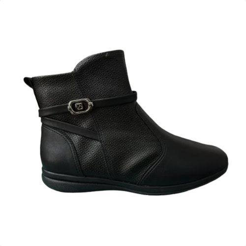 Bota Feminina Cano Baixo Anabela Piccadilly Preta
