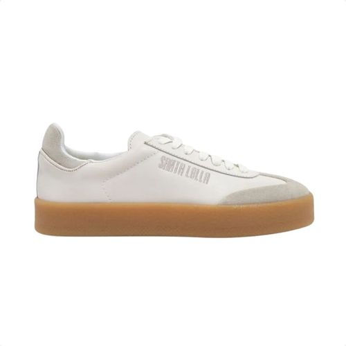 Tênis Moda Feminino Em Camurça Santa Lolla Branco