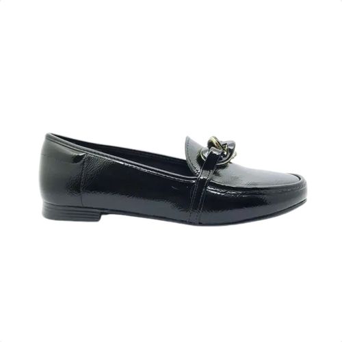 Sapato Feminino Mocassim Beira Rio Verniz Preto