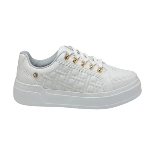 Tênis Moda Feminino Kolosh Plataforma Branco