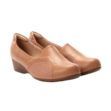 Sapato Feminino Anabela Modare Joanete Marrom