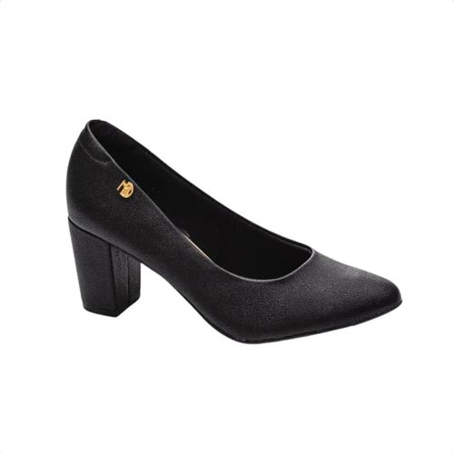 Sapato Feminino Salto Alto Grosso Modare Preto