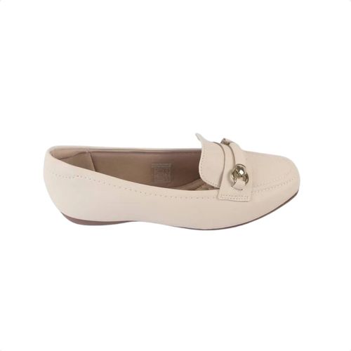 Sapatilha Feminina Bico Quadrado Modare Creme
