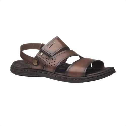 Sandália Masculina Pegada Marrom Pinhão