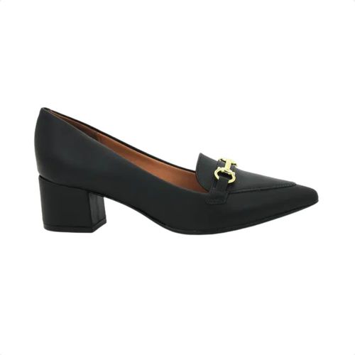 Sapato Feminino Salto Baixo Grosso Vizzano Preto