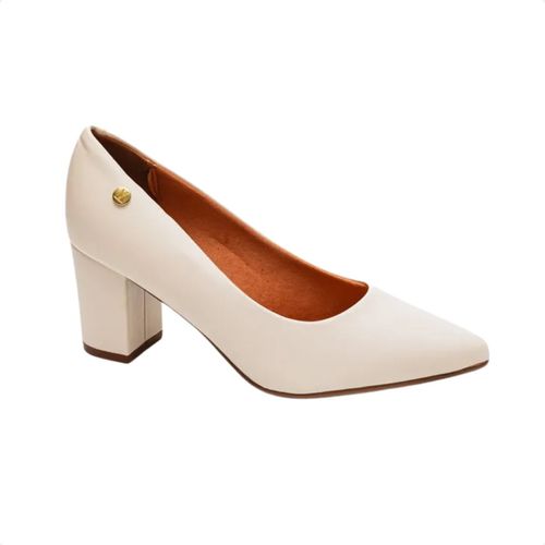 Sapato Feminino Salto Alto Grosso Vizzano Off White