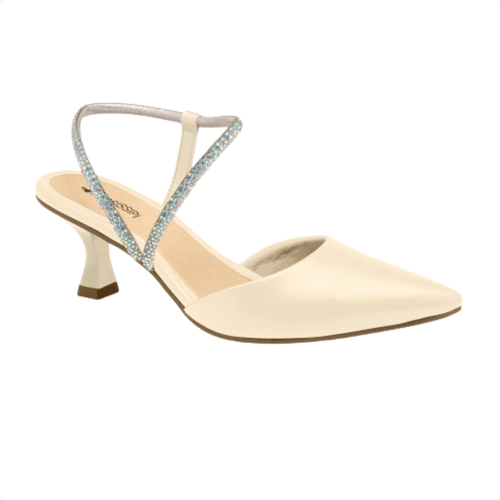Sapato Feminino Salto Baixo Mississipi Branco