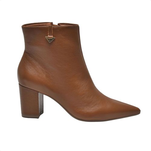 Bota Feminina Social Couro Via Marte Caramelo