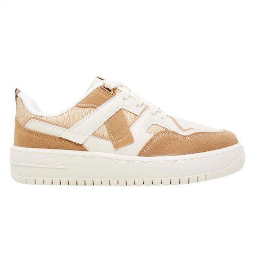 Tênis Moda Feminino Básico Vizzano Off White E Bege