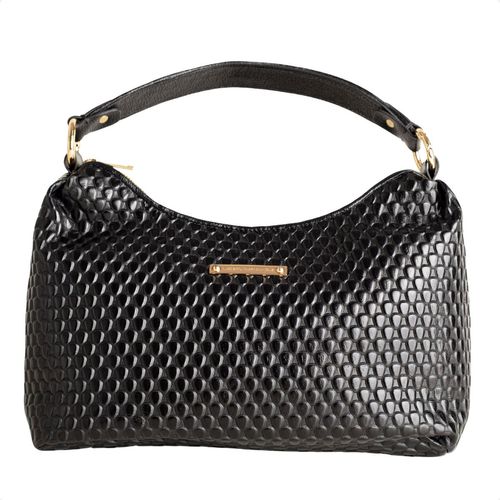 Bolsa Dm Viena Texturizada Preta