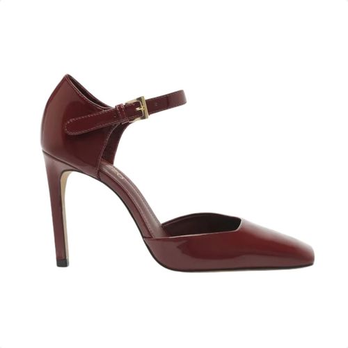 Sapato Feminino Scarpin Arezzo Verniz Vinho