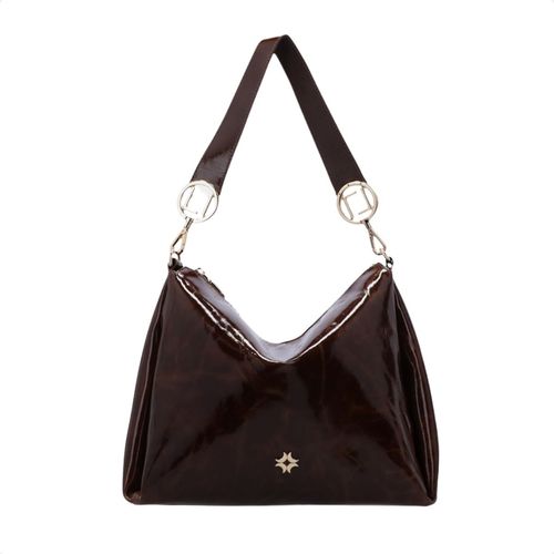 Bolsa Feminina Hobo Grande Luz Da Lua Marrom