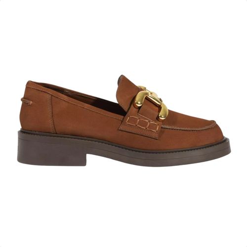 Sapato Feminino Mocassim Loafer Schutz Marrom