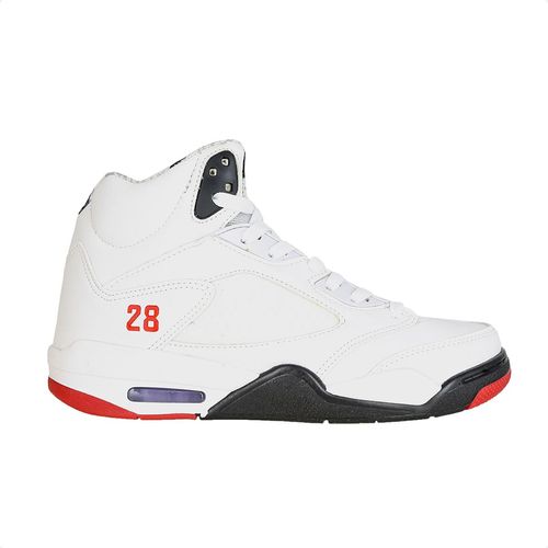 Tênis Masculino Basketball Vanscy Branco E Preto