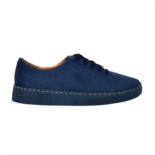 Tênis Moda Feminino Vizzano Camurça Azul Marinho