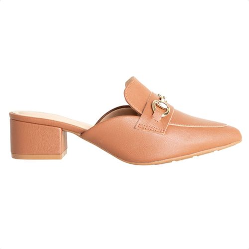 Sapato Feminno Mule Salto Médio Modare Marrom