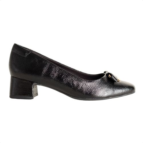 Sapato Feminino Salto Médio Grosso Comfortflex Preto