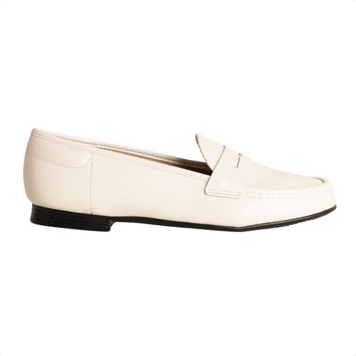 Sapato Feminino Mocassim Beira Rio Branco Off
