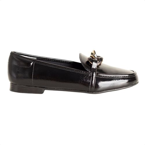 Sapato Feminino Mocassim Beira Rio Verniz Preto