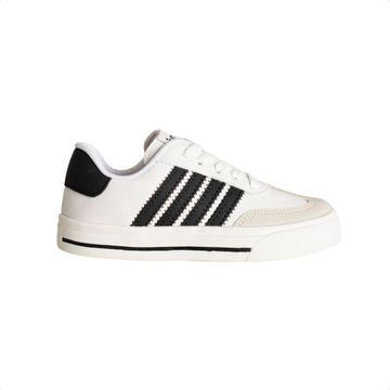 Tênis Jump Kids Branco Com Listras Pretas